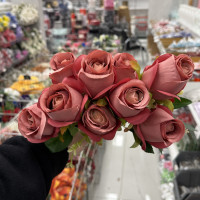 Dekoratif Yapay Gül Demet 9'lu - 22609 - 